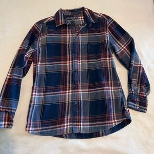 Eddie Bauer Men’s Navy/Red Flannel size M
